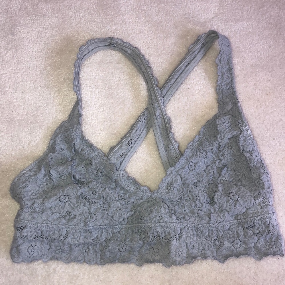 Grey Lace Bralette
